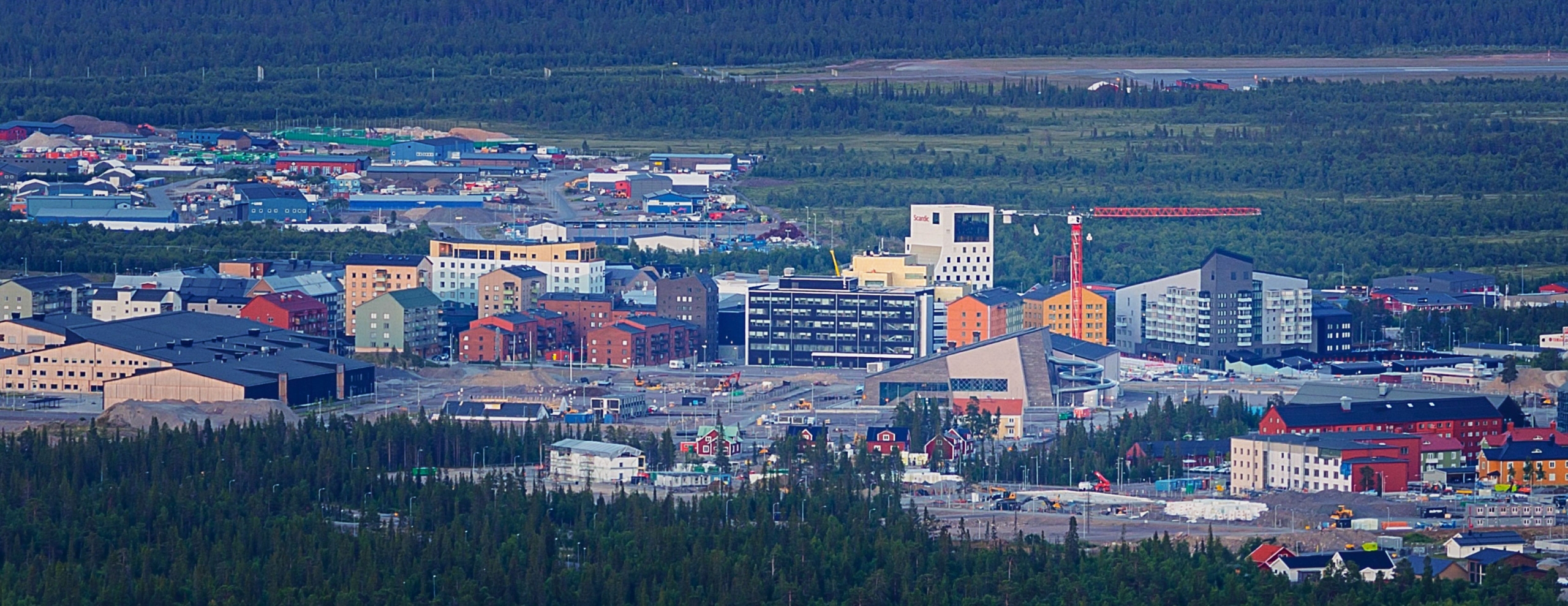 NyeSentrum Det nye sentrum i Kiruna - Utdrag fra Panoramabildet over Kiruna